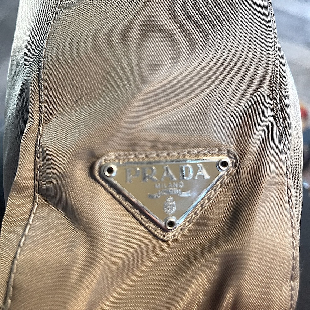 Prada Pressuto Nylon Tote, Gray - Picture 2 of 9